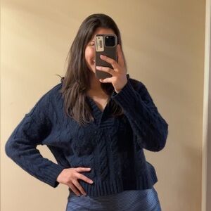 American Eagle Crop Sweater